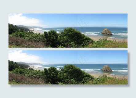 宽幅海边风景图片