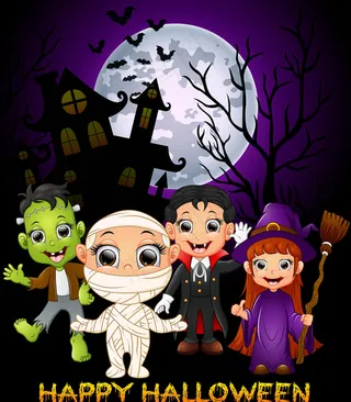 万圣节创意矢量