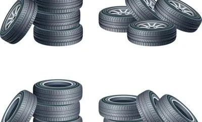 轮胎矢量素材eps,ai矢量模版下载