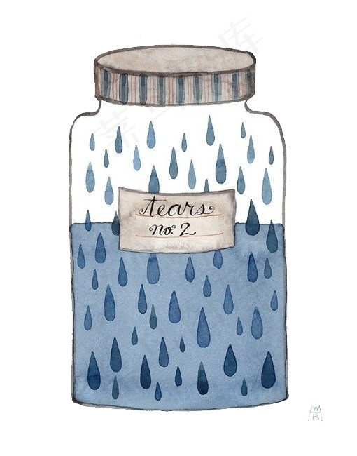 夏季海滩手绘漂流瓶设计素材