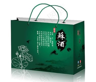 苏酒手提袋设计图片