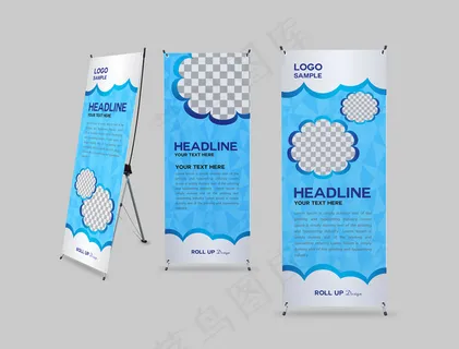 展架蓝色 展架蓝色