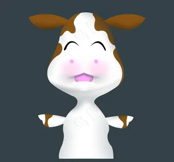 卡通奶牛图片