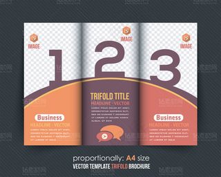 精美时尚画册单页设计矢量素材