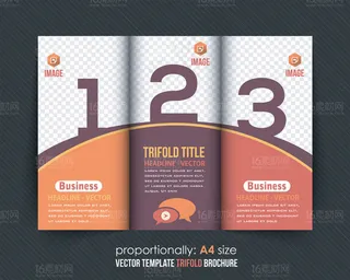 精美时尚画册单页设计矢量素材