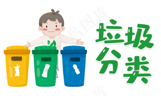 垃圾分类主题元素