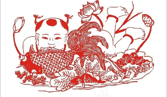 年年有余年画图片