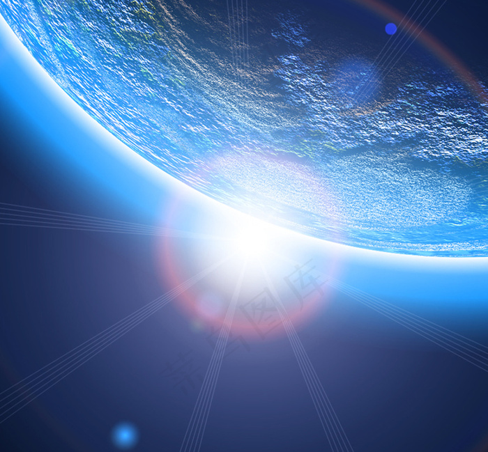 星空设计阳光太阳初升素材psd模版下载