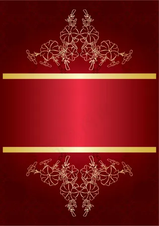 红色绚丽背景02——矢量素材