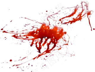 红色飞溅血迹免抠png透明图层素材