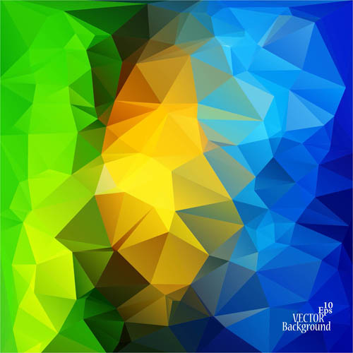 立体炫彩渐变抽象背景