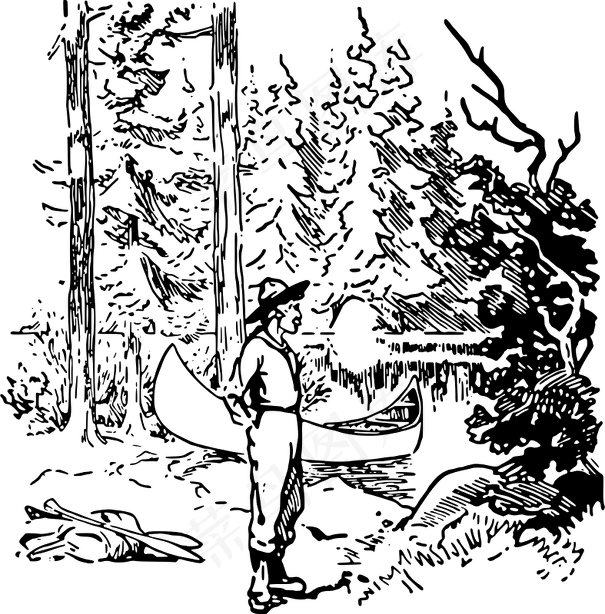 B-P领袖营的独木舟