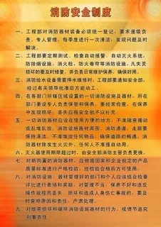 消防安全制度图片