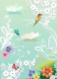 矢量花草素材图片