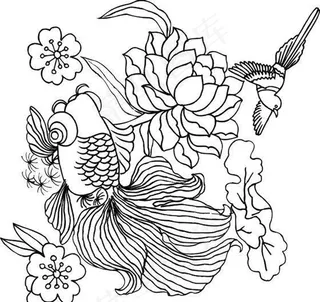 吉祥图案 黑白 中华传统 矢量 AI_0070