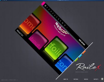 个性网页界面flash网站模板