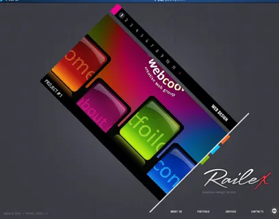 个性网页界面flash网站模板