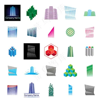 创意线条高楼大夏logo设计