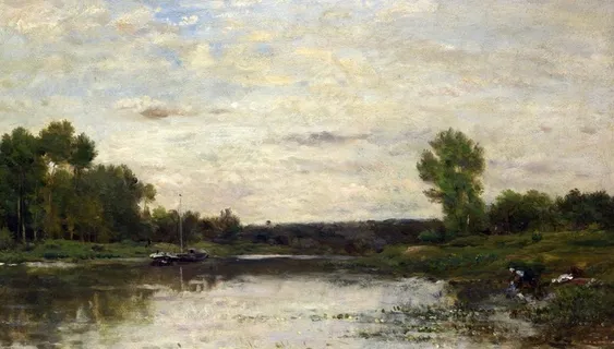 伦敦画廊风光油画图片