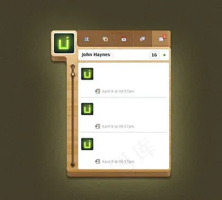 facebook自定义部件psd