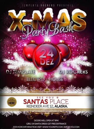 圣诞节 宣传海报素材下载