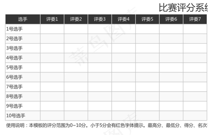 比赛评分系统