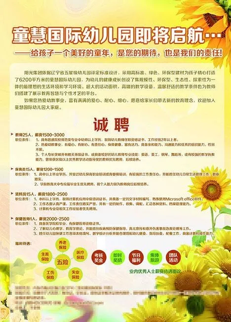 教育行业招聘海报psd模版下载