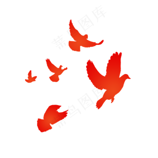 和平鸽飞,免抠元素