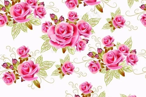 粉色玫瑰矢量婚礼邀请卡2