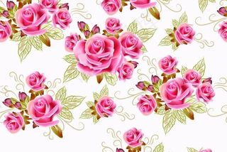 粉色玫瑰矢量婚礼邀请卡2