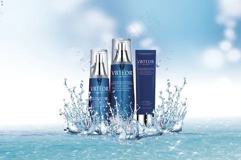 护肤品夏季海报背景 护肤品夏季海报背景