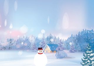 蓝色小雪节气小报手抄报电子报