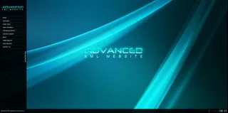 科技蓝光背景网站动画模板