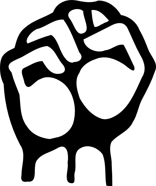 举起拳头剪贴画