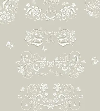 婚礼装饰元素矢量素材