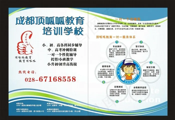 培训学校宣传单cdr矢量模版下载