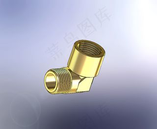 1 / 2肘“男女黄铜