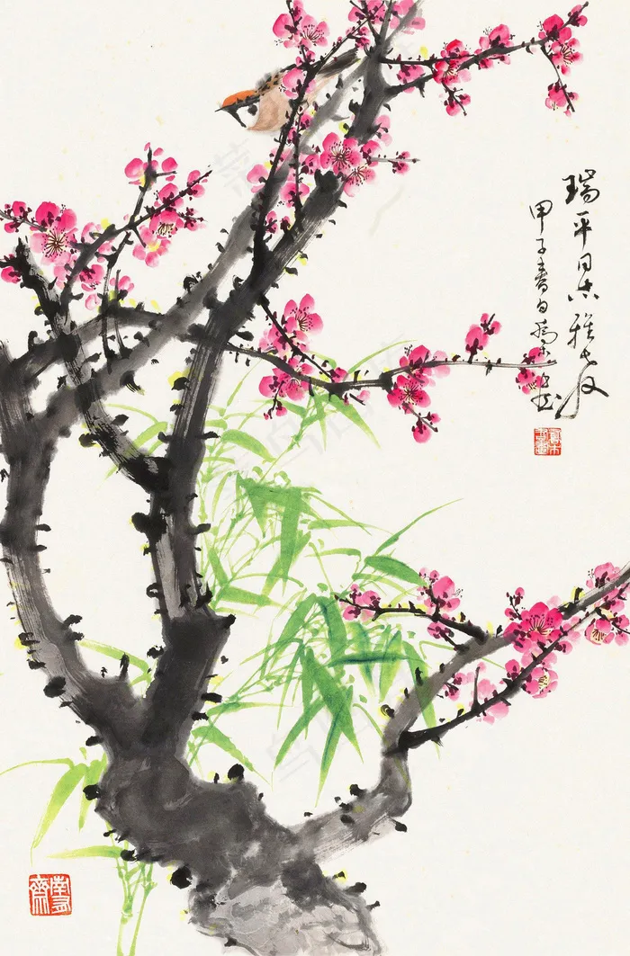 梅竹图图片