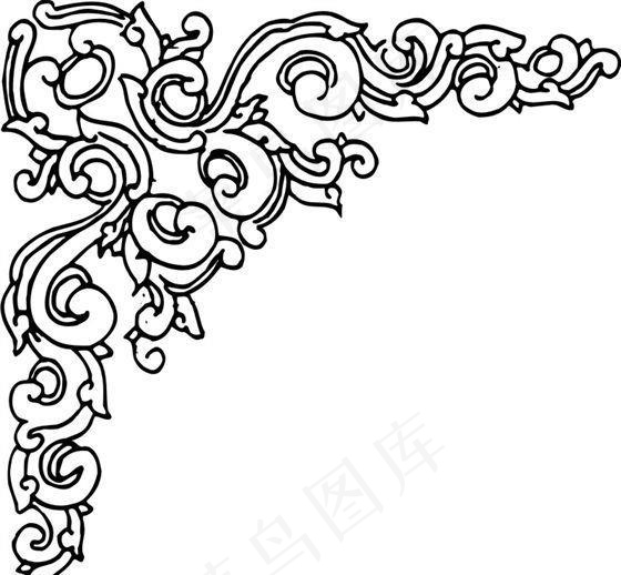 清代（下）版画 装饰画 中华图案五千年 矢量 AI格式_0990