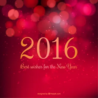 在背景虚化风格的红色新年背景