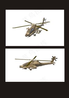 阿帕奇战斗机3d模型