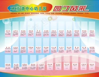 某某中心幼儿园园丁风采CDR设计下...