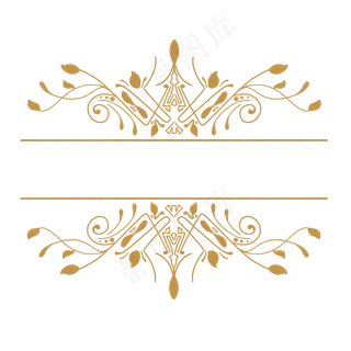 欧式花纹设计,免抠元素