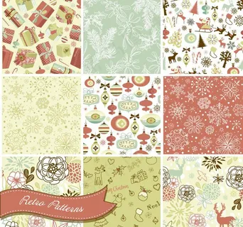 手绘圣诞节浪漫背景图片