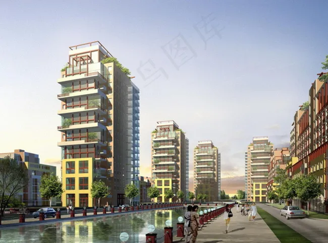 某住宅小高层图片(4000X3000(DPI:72))psd模版下载