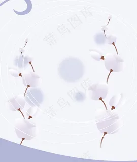 花朵线条清新移门