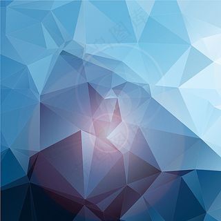 蓝色几何背景图片