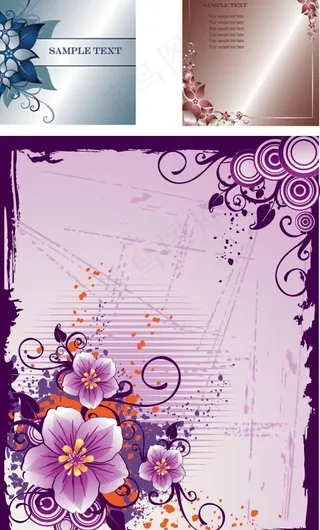 3种模式和文具用品矢量素材