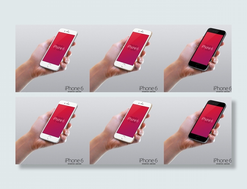 iPhone6 超细分层图片psd模版下载