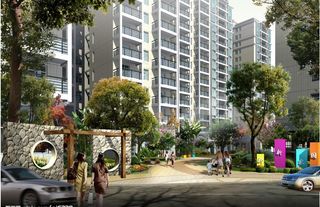 建筑效果图家园景观图片